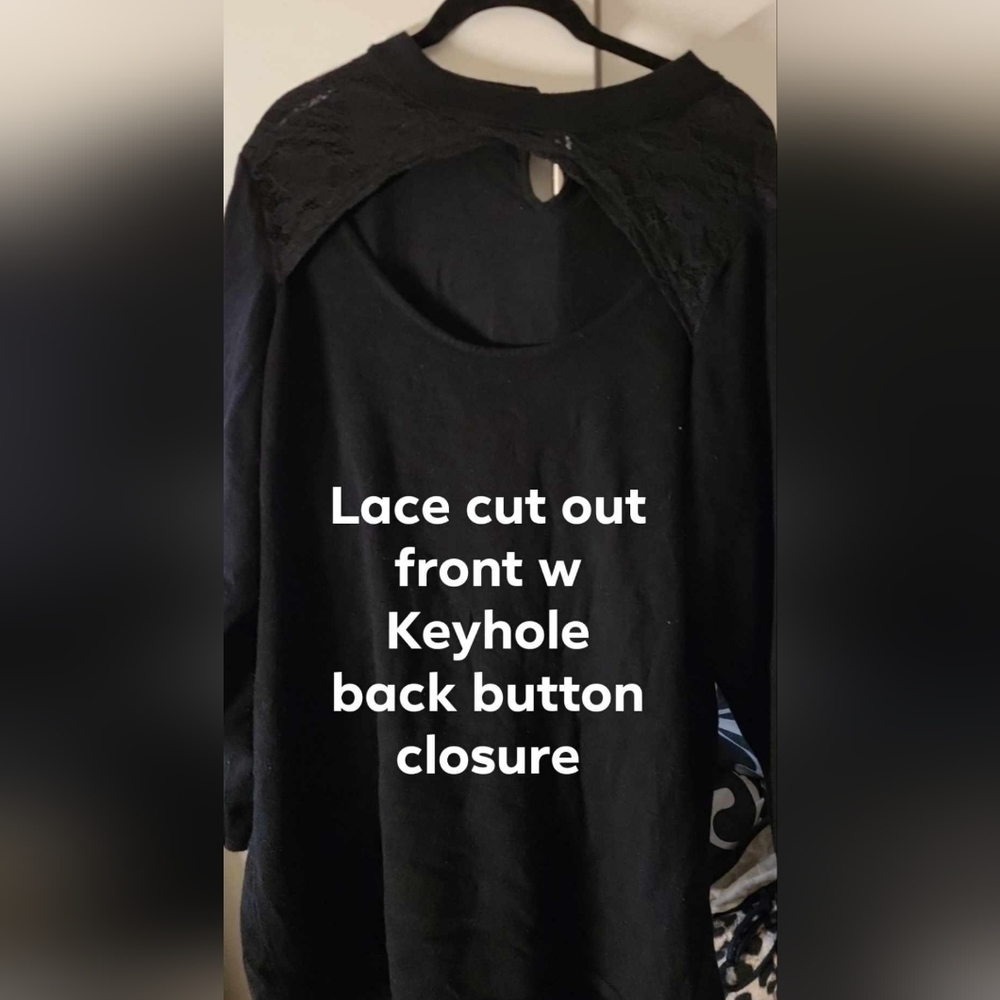 Lace detail cut out top